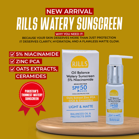 Rills Watery SunScreen 5% Niacinamide